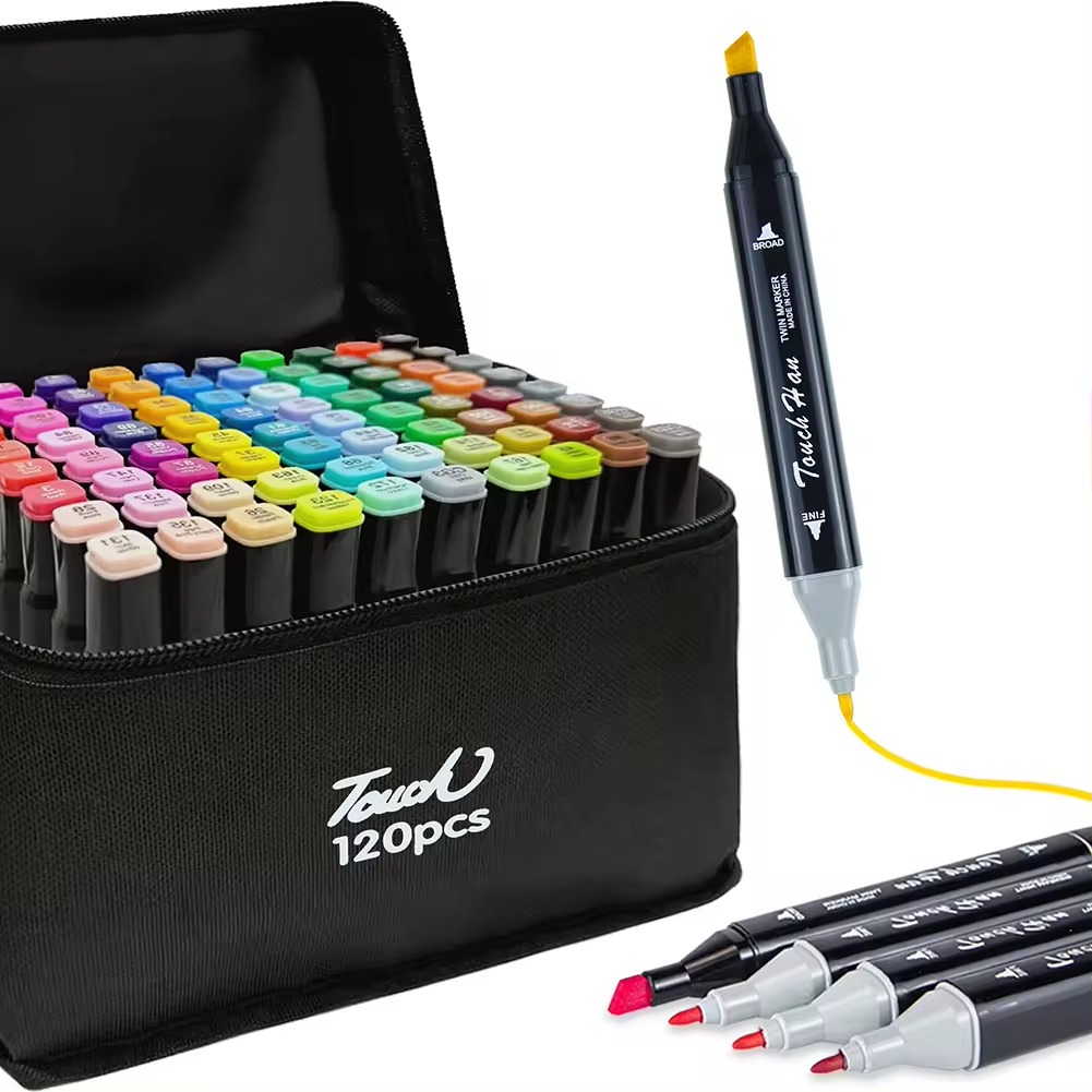 Set de Marcadores Doble Punta x 120 uds.